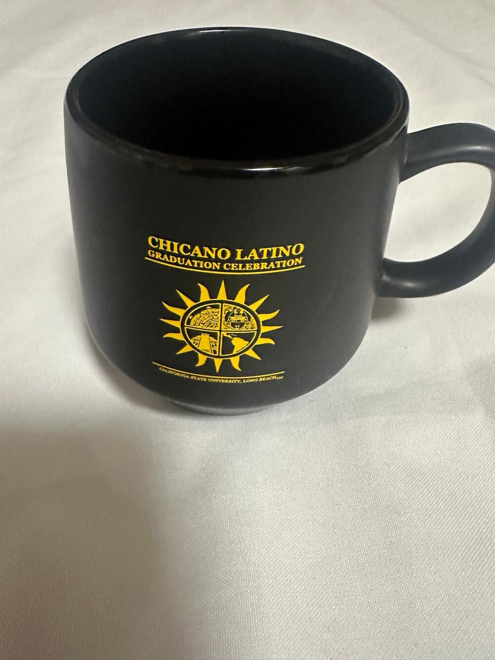 Chicano Latino  Gaduation Celebration CSULB mug black